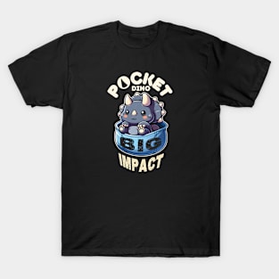 Pocket Triceratops - Pocket Dino Big Impact T-Shirt